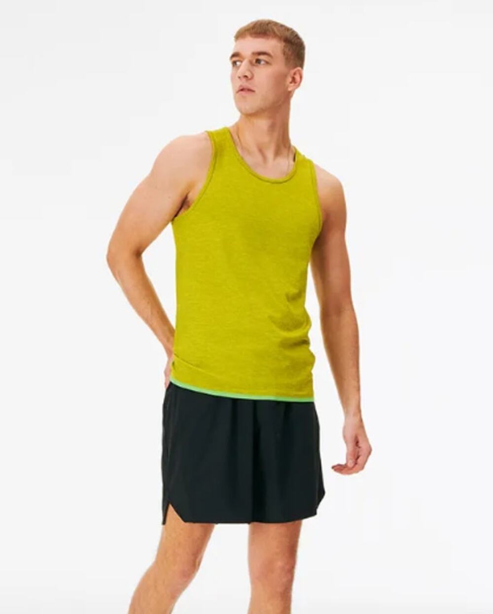 Outdoor Voices Men's Seamless Athletic Tank Large Green Apple NWT